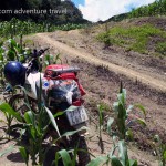 Motorbiking the farmers' dirt track in Mai Chau